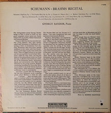 Load image into Gallery viewer, Gyorgy Sandor* : Schumann-Brahms Recital (LP)