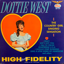 Load image into Gallery viewer, Dottie West : The Country Girl Singing Sensation (LP, Album)