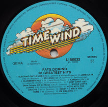 Load image into Gallery viewer, Fats Domino : 20 Greatest Hits (LP, Comp)