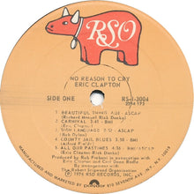 Load image into Gallery viewer, Eric Clapton : No Reason To Cry (LP, Album, PRC)