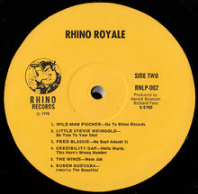 Laden Sie das Bild in den Galerie-Viewer, Various : Rhino Royale (LP, Comp, Lil)