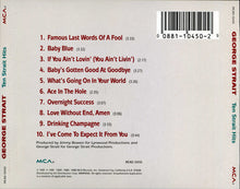 Load image into Gallery viewer, George Strait : Ten Strait Hits (CD, Comp)