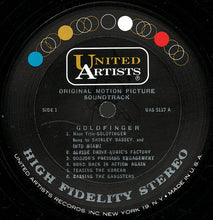 Laden Sie das Bild in den Galerie-Viewer, John Barry : Goldfinger (Original Motion Picture Sound Track) (LP, Album, Pit)