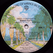 Load image into Gallery viewer, Bonnie Raitt : Sweet Forgiveness (LP, Album, San)