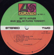 Charger l'image dans la galerie, Bette Midler : Mud Will Be Flung Tonight! (LP, Album, SP )