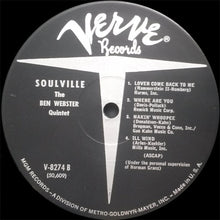 Charger l'image dans la galerie, The Ben Webster Quintet : Soulville (LP, Album, Mono, RE, RP, MGM)