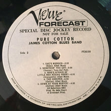 Laden Sie das Bild in den Galerie-Viewer, The James Cotton Blues Band : Pure Cotton (LP, Album, Mono, Promo)