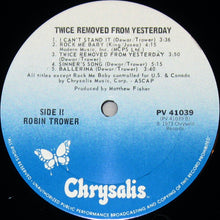 Laden Sie das Bild in den Galerie-Viewer, Robin Trower : Twice Removed From Yesterday (LP, Album, RE, Car)
