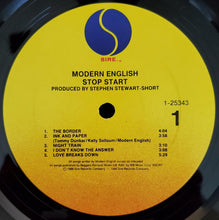 Laden Sie das Bild in den Galerie-Viewer, Modern English : Stop Start (LP, Album)