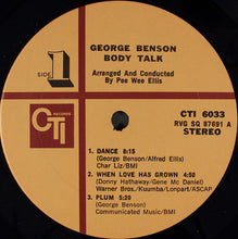 Load image into Gallery viewer, George Benson : Body Talk (LP, Album, Pit)