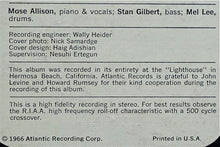 Load image into Gallery viewer, Mose Allison : Mose Alive! (LP, Album)