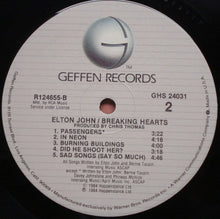 Charger l'image dans la galerie, Elton John : Breaking Hearts (LP, Album, Club)