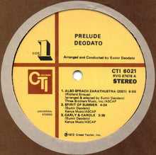 Load image into Gallery viewer, Deodato* : Prelude (LP, Album, Gat)
