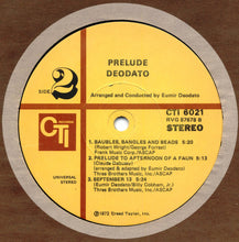 Load image into Gallery viewer, Deodato* : Prelude (LP, Album, Gat)