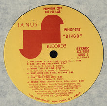 Laden Sie das Bild in den Galerie-Viewer, The Whispers : Bingo (LP, Album, Promo)
