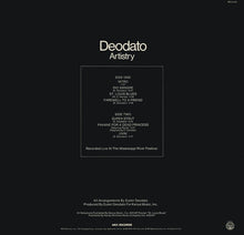 Laden Sie das Bild in den Galerie-Viewer, Deodato* : Artistry (LP, Album, Pin)