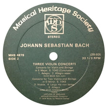 Charger l'image dans la galerie, Johann Sebastian Bach / Hugh Bean, Kenneth Sillito, Virtuosi Of England*, Arthur Davison : Double Concerto In D Minor, S. 1043 / Concerto In A Minor, S. 1041 / Concerto In E Major, S. 1042 (LP, RE)