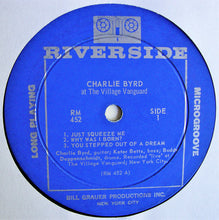 Charger l'image dans la galerie, Charlie Byrd : At The Village Vanguard (LP, Album, Mono, RE)