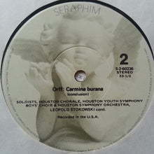 Load image into Gallery viewer, Orff*, Stokowski*, Houston Symphony Orchestra, Houston Chorale* & Houston Youth Symphony Boys Choir* And Virginia Babikian • Clyde Hager • Guy Gardner : Carmina Burana (LP, RE)