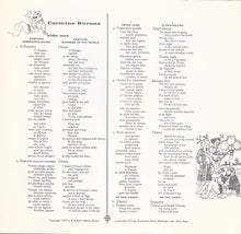 Load image into Gallery viewer, Orff*, Stokowski*, Houston Symphony Orchestra, Houston Chorale* & Houston Youth Symphony Boys Choir* And Virginia Babikian • Clyde Hager • Guy Gardner : Carmina Burana (LP, RE)