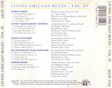 Charger l'image dans la galerie, Detroit Junior / Luther "Guitar Junior" Johnson / Queen Sylvia Embry, Big Leon Brooks' Blues Harp Band, Andrew Brown : Living Chicago Blues - Volume Number 4 (CD, Comp)
