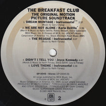 Load image into Gallery viewer, Various : The Breakfast Club (Original Motion Picture Soundtrack) (LP, Album, Los)