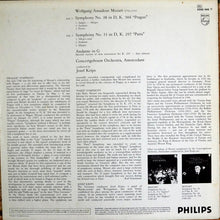 Load image into Gallery viewer, Mozart*, Concertgebouw Orchestra, Amsterdam*, Josef Krips : Symphony No. 38, "Prague" / Symphony No.31, "Paris” (LP)