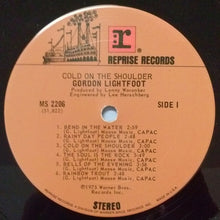 Load image into Gallery viewer, Gordon Lightfoot : Cold On The Shoulder (LP, Album, San)