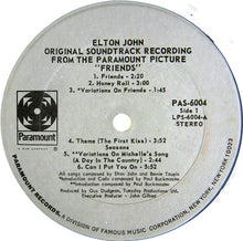 Load image into Gallery viewer, Elton John : Friends (LP, Album)
