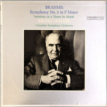 Load image into Gallery viewer, Brahms* - Bruno Walter, Columbia Symphony Orchestra : Symphony No. 3 In F Major / Variations On A Theme By Haydn (LP, Mono)