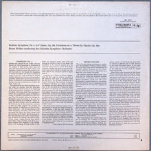 Load image into Gallery viewer, Brahms* - Bruno Walter, Columbia Symphony Orchestra : Symphony No. 3 In F Major / Variations On A Theme By Haydn (LP, Mono)