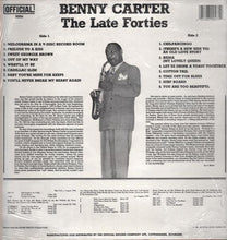 Load image into Gallery viewer, Benny Carter : The Late Forties (LP, Comp)