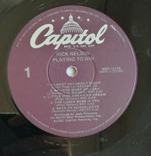 Load image into Gallery viewer, Rick Nelson* : Playing To Win (LP, Album, Jac)