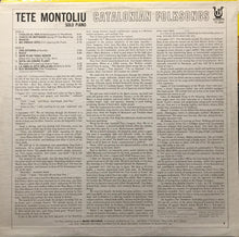 Laden Sie das Bild in den Galerie-Viewer, Tete Montoliu : Catalonian Folksongs (Solo Piano) (LP, Album)