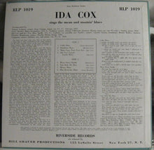 Load image into Gallery viewer, Ida Cox : Ida Cox Sings The Mean And Moanin' Blues (10", Comp, Mono, RP)