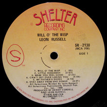 Load image into Gallery viewer, Leon Russell : Will O' The Wisp (LP, Album, Glo)