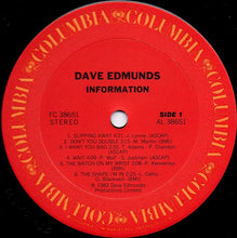 Load image into Gallery viewer, Dave Edmunds : Information (LP, Album, Pit)