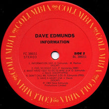 Load image into Gallery viewer, Dave Edmunds : Information (LP, Album, Pit)