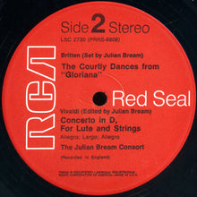 Load image into Gallery viewer, Julian Bream : Concierto De Aranjuez For Guitar And Orchestra / Concerto For Lute And Strings / The Courtly Dances From "Gloriana" (LP, Album, RE)