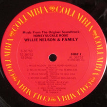 Load image into Gallery viewer, Willie Nelson & Family : Honeysuckle Rose (Music From The Original Soundtrack) (2xLP, Album, San)