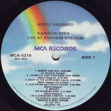 Load image into Gallery viewer, Merle Haggard : Rainbow Stew - Live At Anaheim Stadium (LP, Album, Glo)