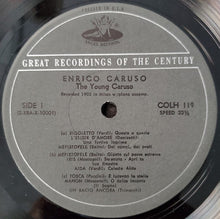 Load image into Gallery viewer, Enrico Caruso : The Young Caruso (LP, Comp, Mono)