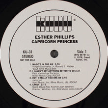 Load image into Gallery viewer, Esther Phillips : Capricorn Princess (LP, Album, Promo)