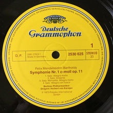 Load image into Gallery viewer, Felix Mendelssohn Bartholdy*, Herbert Von Karajan, Berliner Philharmoniker, Edith Mathis, Liselotte Rebmann, Werner Hollweg, Chor Der Deutschen Oper Berlin : Symphonien Nr. 1 & 2 "Lobgesang" (2xLP, Gat)