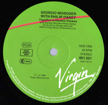Charger l'image dans la galerie, Giorgio Moroder With Philip Oakey : Together In Electric Dreams (Extended) (12", Single)