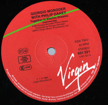 Charger l'image dans la galerie, Giorgio Moroder With Philip Oakey : Together In Electric Dreams (Extended) (12", Single)