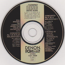 Load image into Gallery viewer, W. A. Mozart* : Kantorow* / Hager* / Netherlands Chamber Orchestra : Concertos For Violin Nos.1 & 2 etc. (CD, Album, Emp)