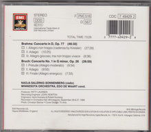 Load image into Gallery viewer, Nadja Salerno-Sonnenberg, Minnesota Orchestra, Edo de Waart, Brahms* / Bruch* : Concerto In D / Concerto No. 1 In G Minor (CD)