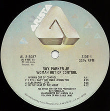Load image into Gallery viewer, Ray Parker Jr. : Woman Out Of Control (LP, Album, RCA)