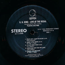 Load image into Gallery viewer, B.B. King : Live At The Regal (LP, Album, RE)